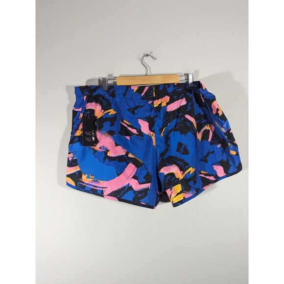 New Balance Womens Multicolor Running Pull on Shorts Sz 2XL Training Jogging - Picture 2 of 6